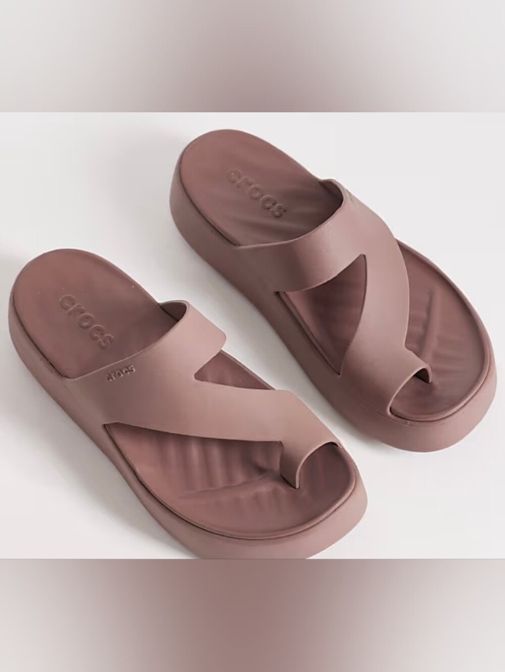 Crocs Women’s Brown Getaway Platform Sandals. Brand New Without Box
